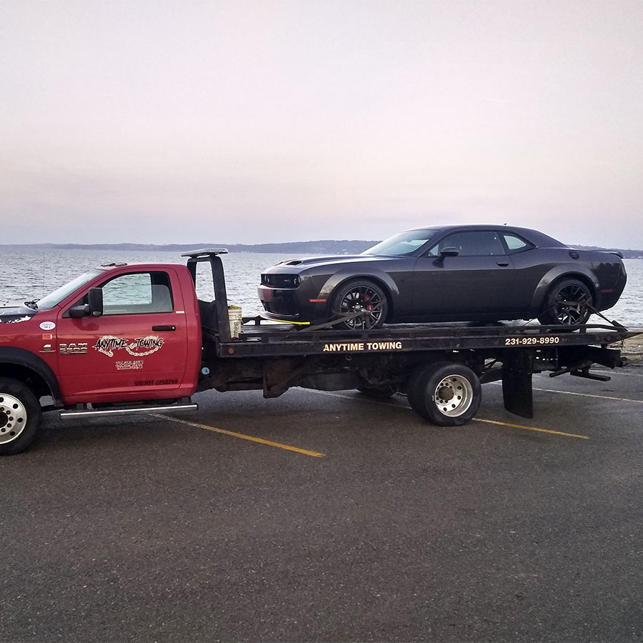 Anytime towing flatbed 